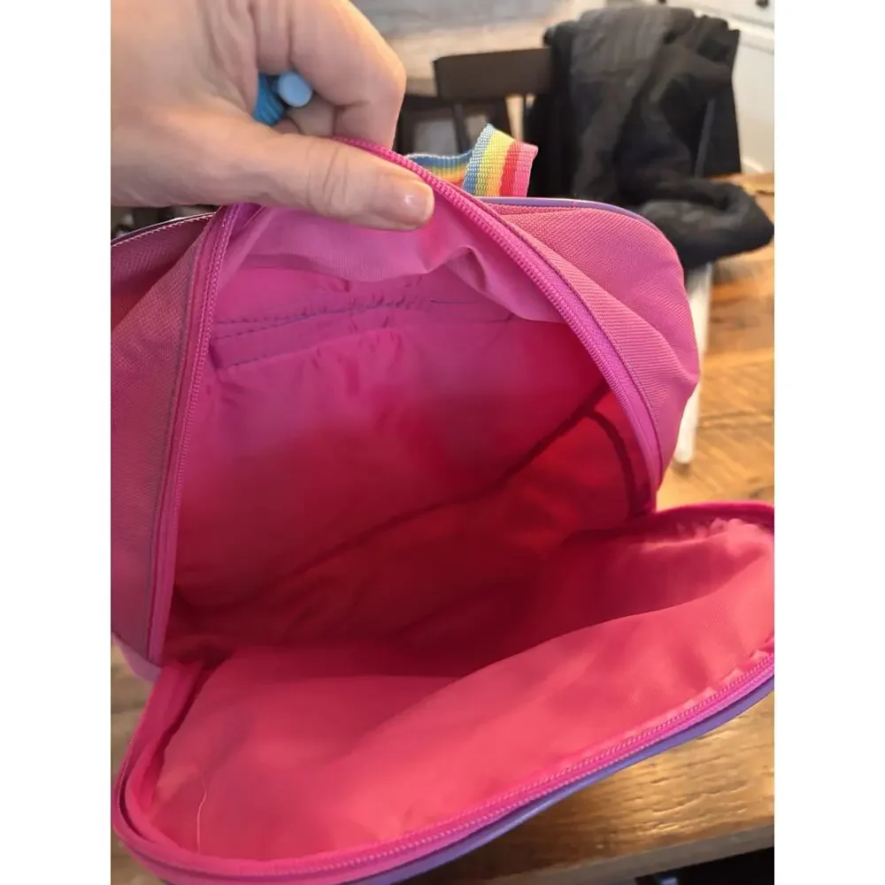 Y2K 90's Barbie Pink Fashion Backpack Rainbow School Mattel Barbiecore Vintage